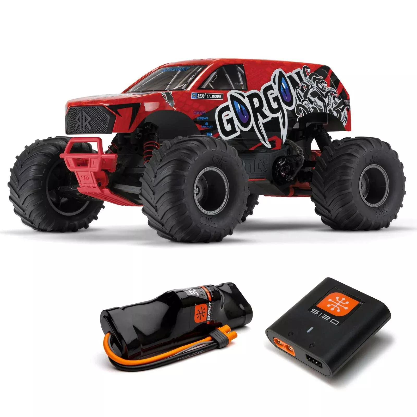 ARRMA 1/10 GORGON 4X2 MEGA 550 Brushed Monster Truck RTR with Battery & Charger (ARA3230S)