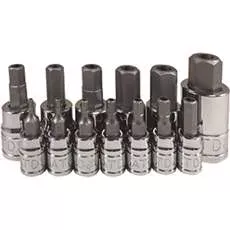 (ATD-13794) 13 Pc. Tamper-Resistant SAE HEX Bit Socket Set