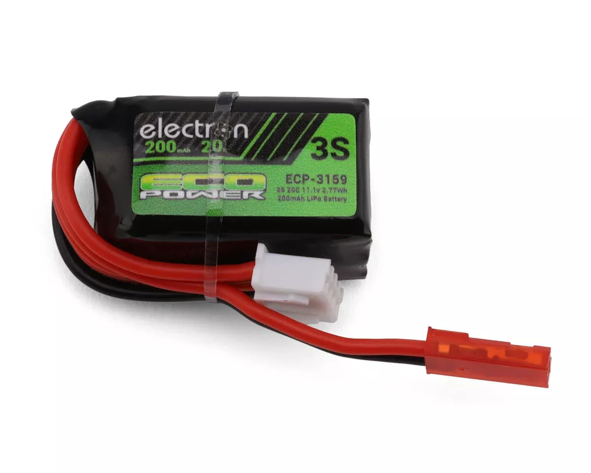 EcoPower "Electron" 3S 20C LiPo Battery w/JST Connector (11.1V/200mAh) (Redcat Ascent 18 Apex)