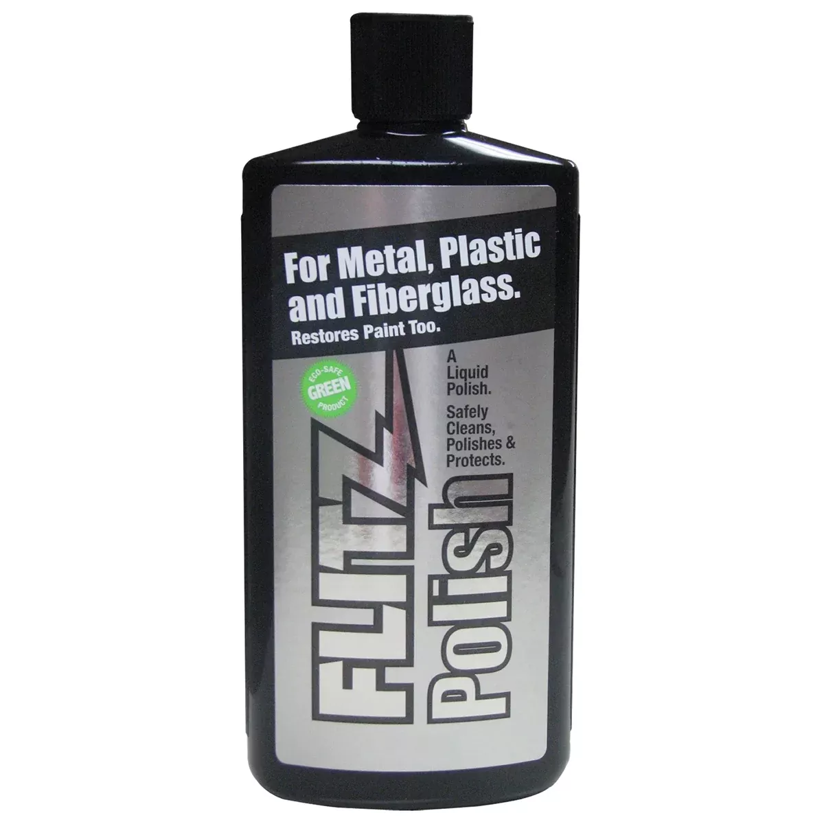 Green Metal, Plastic and Fiberglass Polish Liquid, 7.6 oz. Bottle FTZLQ04587 Flitz