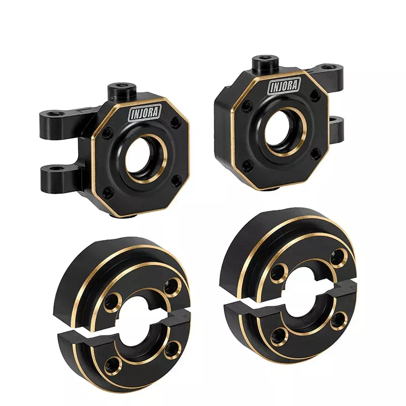 IINJORA Brass Steering Knuckles and Counterweight for 1/18 TRX4M