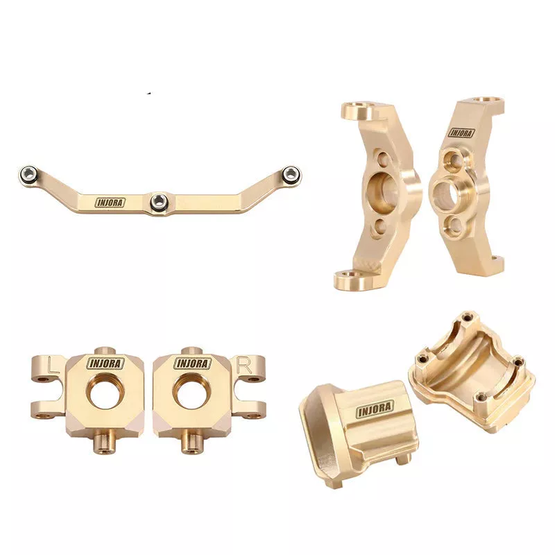 INJORA 4M-01456 Black Brass Upgrade Parts Kit for 1/18 TRX4M