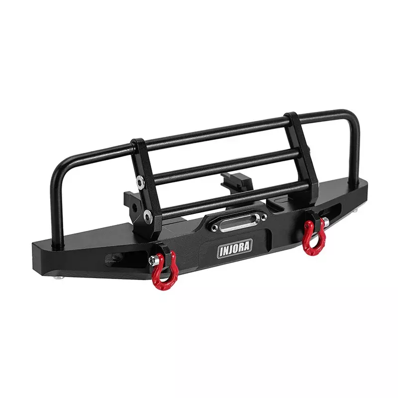 INJORA CNC Aluminum FrontBumper with Lights for 1/18 TRX4M Defender (4M-88F)