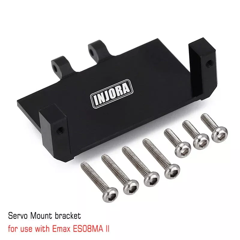 INJORA EMax ES08MA II Analog Metal Gear Servo Mount for 1/24 SCX24