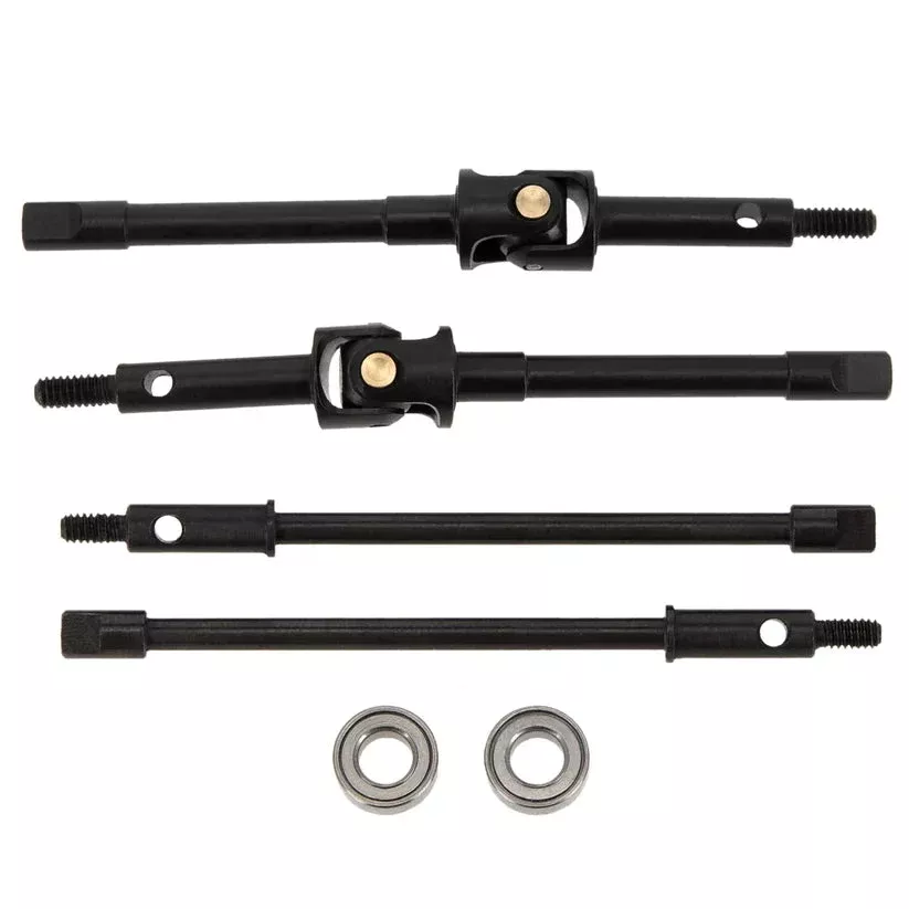 MEUS Racing Universal Joint Drive Shaft Cross Knot CVD Drive Kit for SCX24 Stock Straight Axles C10 JEEP