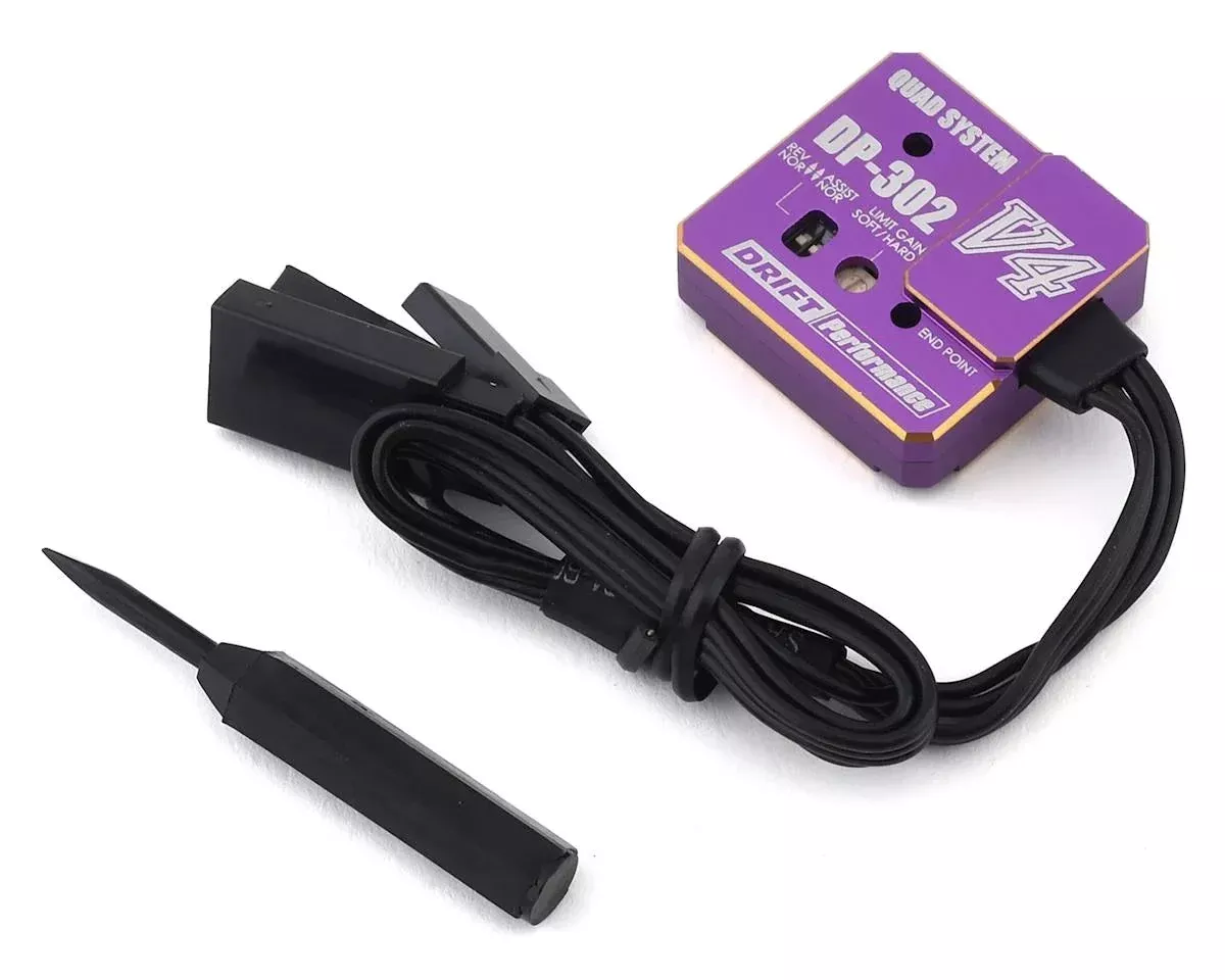 Yokomo DP-302 V4 Drift Steering Gyro (Purple) (YOKDPP-302V4PB)
